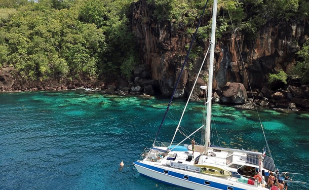Journée catamaran en petit comité avec les tortues