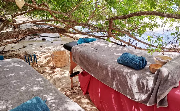 Journée détente & massage (duo) sur l'îlet Chevalier