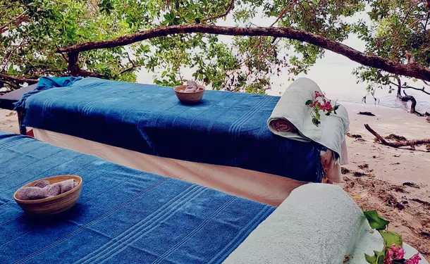 Journée détente & massage (duo) sur l'îlet Chevalier