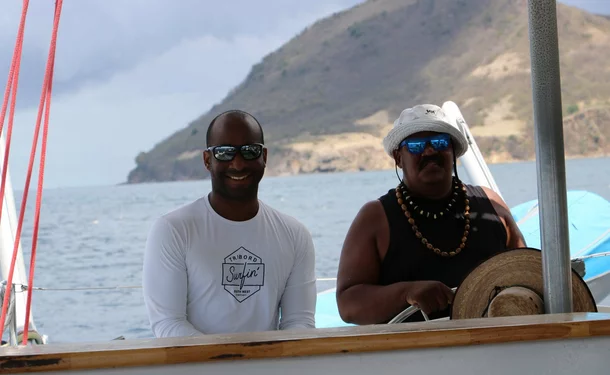 Catamaran getaway at the foot of Rocher du Diamant