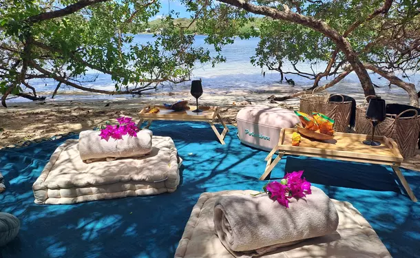 Journée détente & massage (duo) sur l'îlet Chevalier