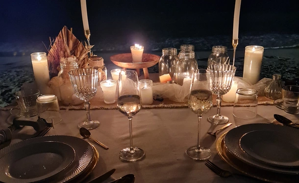 Dîner d'exception au clair de lune (chef & service à table)