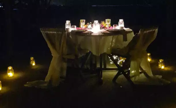 Exceptional moonlight dinner (chef & table service)
