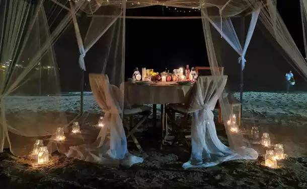 Dîner d'exception au clair de lune (chef & service à table)