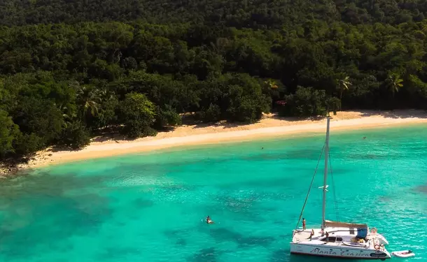 Tropical Escape on a Catamaran in Marie-Galante